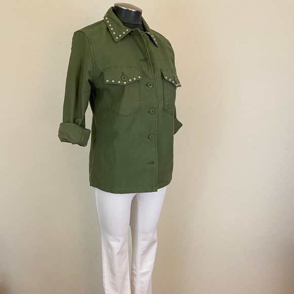 LEVI’S Studded Surplus Button-Down Shirt Jacket - Picture 7 of 12